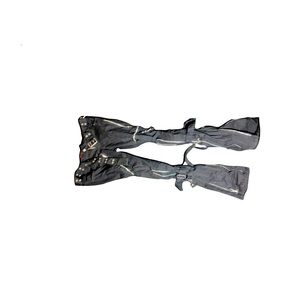 Black high quality stylish bondage jeans.